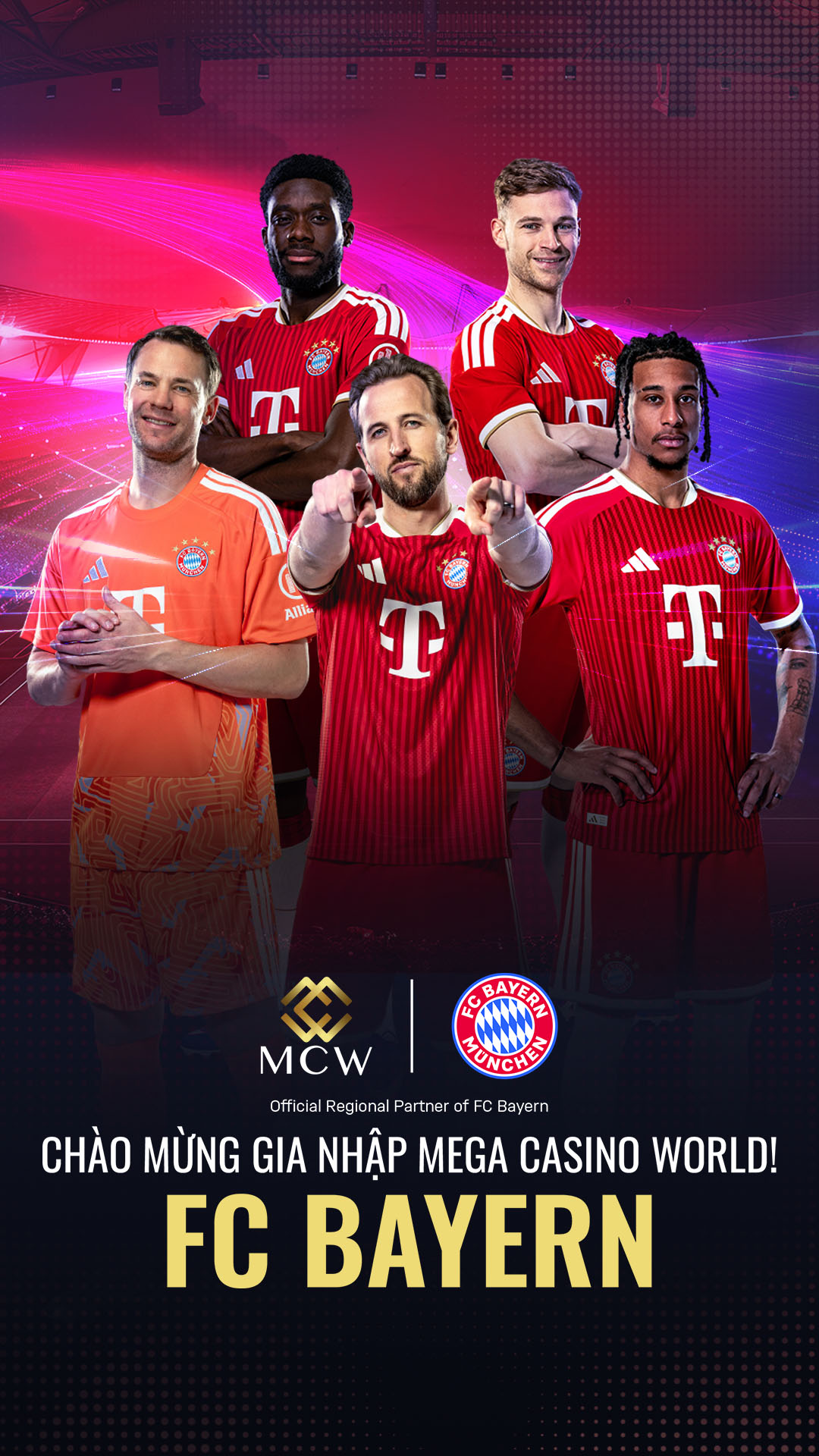 FC Bayern ký thỏa thuận hợp tác 3 năm với thương hiệu iGaming Châu Á - Mega Casino World FC Bayern ký thỏa thuận hợp tác 3 năm với thương hiệu iGaming Châu Á - Mega Casino World