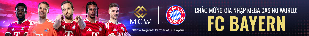 FC Bayern ký thỏa thuận hợp tác 3 năm với thương hiệu iGaming Châu Á - Mega Casino World FC Bayern ký thỏa thuận hợp tác 3 năm với thương hiệu iGaming Châu Á - Mega Casino World